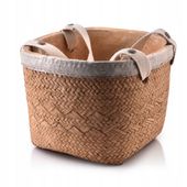 DONICA OSŁONKA CERAMICZNA BOHO osłonka na donicę kwiaty brązowa dekoracyjna