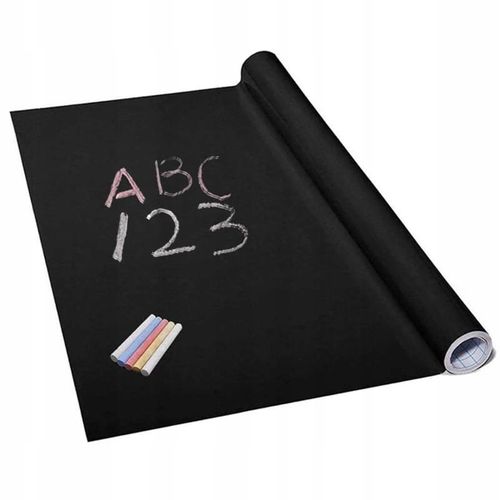 Tablica suchościeralna samoprzylepna kredowa duża dla dzieci 45x200 kredax5 na Arena.pl