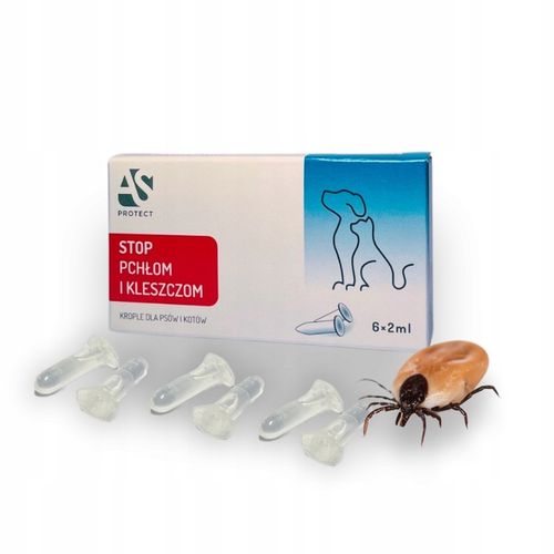 KROPLE na PCHŁY i KLESZCZE dla PSA I KOTA 2ml x 6 na Arena.pl