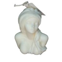 Świeca Dekoracyjna Biała Sojowa Naturalna Ozdobna Prezent Duża Dama