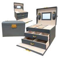 KUFEREK SZKATUŁKA NA BIŻUTERIĘ PUDEŁKO ORGANIZER POJEMNY PREZENT BIŻUTERIA