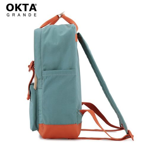 pojemny plecak miejski w turkusowo-pomarańczowym kolorze z przegrodą na Arena.pl