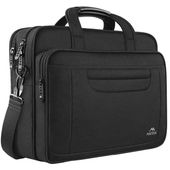 Torba na laptopa 17,3” MATEIN dwukomorowa, kolor czarny, 47x33x14 cm
