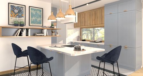 KUCHNIA KLASYCZNA KU-W15 Szafka 15 cm górna fronty MDF frezowane na Arena.pl