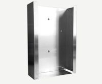 Podajnik (dozownik) na rękawice – potrójny INOX, gł. 10 cm, zag. 2 cm