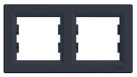 Ramka podwójna 2-krotna Schneider Asfora EPH5800271 antracyt