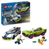 KLOCKI LEGO CITY POŚCIG RADIOWOZU ZA MUSCLE CAREM PREZENT DLA 6,7,8 LATKA