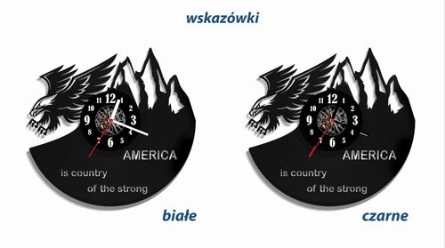 Zegar ścienny z płyty winylowej USA 4.3 na Arena.pl