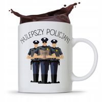 Kubek Prezent Dla Najlepszego Policjanta Z Nadrukiem Ze Zdjęciem