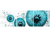 90 80CM OBRAZ T3 ELEM TURKUSOWE DMUCHAWCE DRUK ŚCIENNY