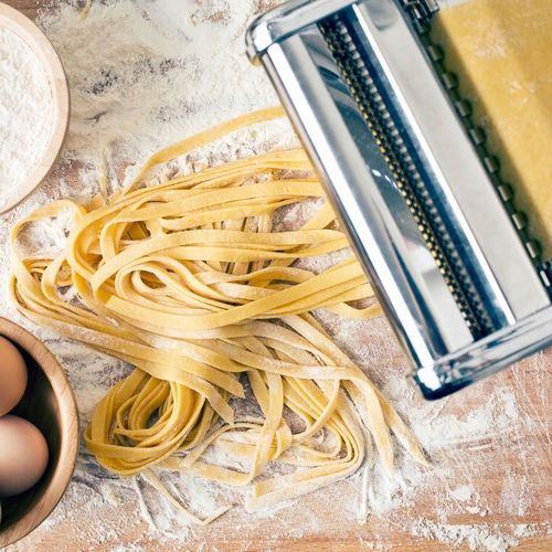 DUŻA MASZYNKA DO ROBIENIA MAKARONU CIASTA PIEROGÓW LASAGNE WAŁKOWANIA 3w1 na Arena.pl