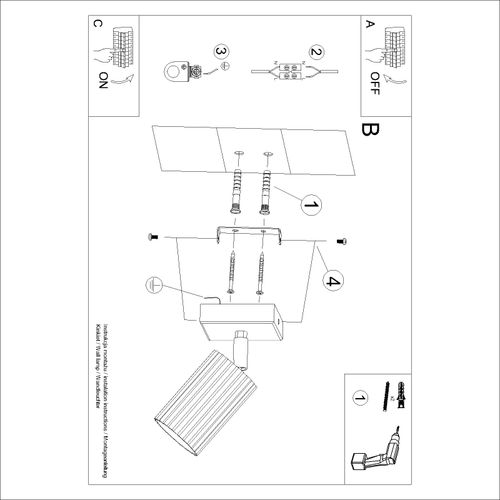 Kinkiet KARBON taupe na Arena.pl