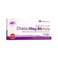 OLIMP CHELA-MAG B6 FORTE 60kaps MINERAŁY MAGNEZ WITAMINA B6 ZDROWIE STRESS