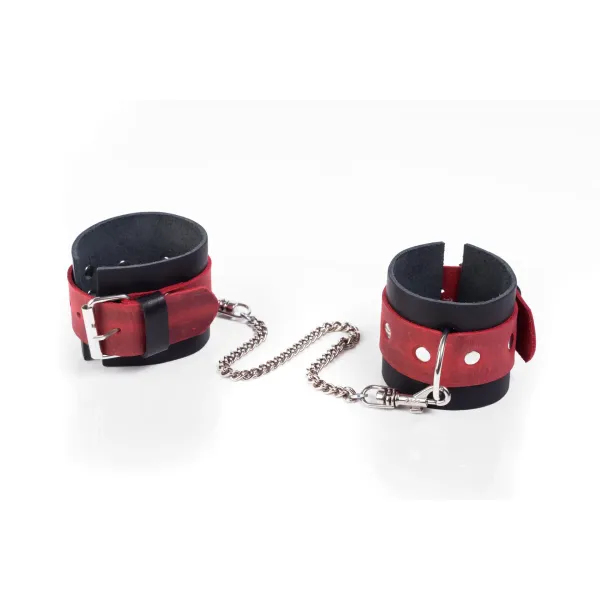 kajdanki crazy horse red s whips zdjęcie 1