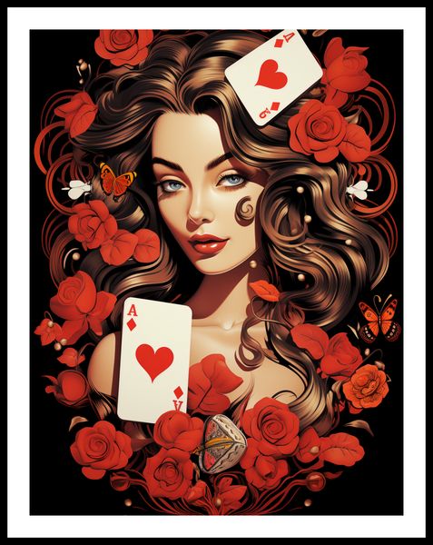 Plakat 50x65cm Różany Hazard zdjęcie 3