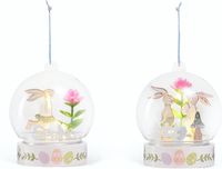 Valery Madelyn Dekoracja Drewniana z Oświetleniem LED 2 Sztuki