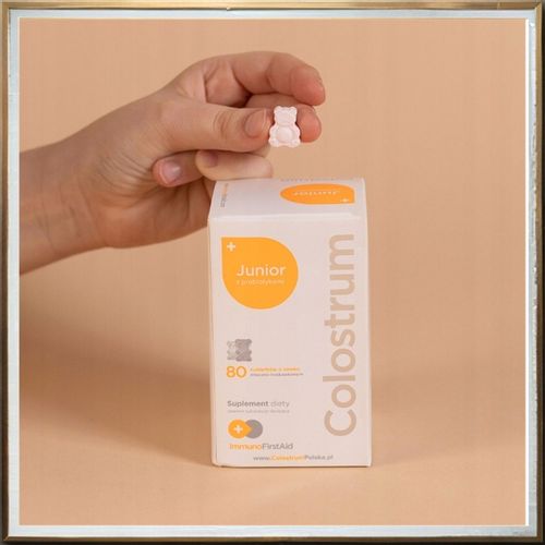 Colostrum dla Dzieci Junior PROBIOTYK Witamina C Cynk ODPORNOŚĆ na Arena.pl