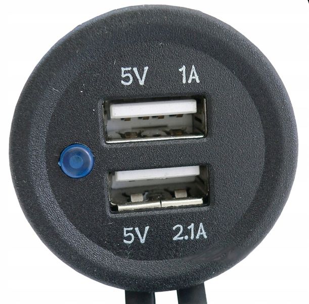 42606 ROZG.ŁADOWARKA 12/24V 2xUSB-2,1A-DEDAL zdjęcie 9