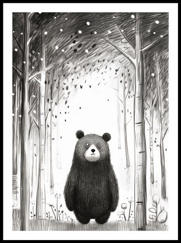 Plakat 50x70cm Ciekawski Miś na Arena.pl