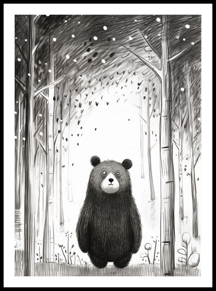 Plakat 50x70cm Ciekawski Miś zdjęcie 3