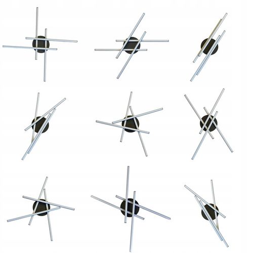 Lampa sufitowa LED Wisząca regulowana 30W żyrandol Plafon WOBAKO na Arena.pl