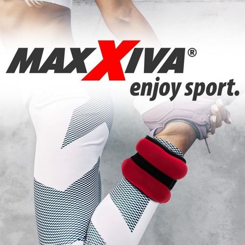 MAXXIVA Mankiety obciążające 2 x 1,5 kg, czerwone na Arena.pl