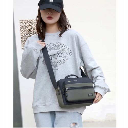 TORBA NA RAMIĘ DAMSKA DO PRACY SZKOŁA MIASTO TOREBKA MĘSKA 20*7*25CM na Arena.pl