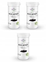 3X Węgiel aktywny, 3 opakowania razem 180 kapsułek