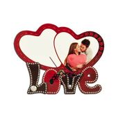 Zegar stojący z MDF - dwa serca - Sublimacja Termotransfer