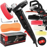 Polerka SAMOCHODOWA SZLIFIERKA Do Lakieru 5 Pady Polerskie Filc Gąbki 2400W