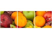 90X30CM OWOCE WARZYWA TRÓJ OBRAZ