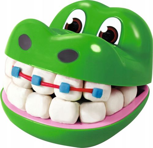 ZESTAW CIASTOLINA MAŁY DENTYSTA KROKODYL MASA PLASTYCZNA + AKCESORIA 7 TUB na Arena.pl