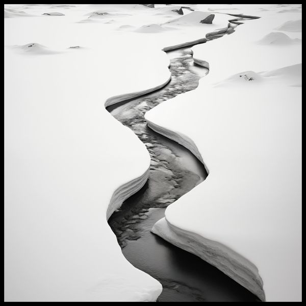 Plakat 70x70cm Szczeliny Mrozu zdjęcie 2