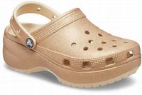 Damskie Buty Chodaki Klapki Crocs Platforma Glitter 207241 Clog 38-39