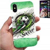 ETUI DO IPHONE X / XS - PIŁKA NOŻNA, FOOTBALL PIŁKA CASE + SZKŁO