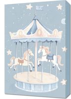 Obraz 40x60cm Wzory dla Dzieci, Dziewczynki Do Pokoju - Karuzela
