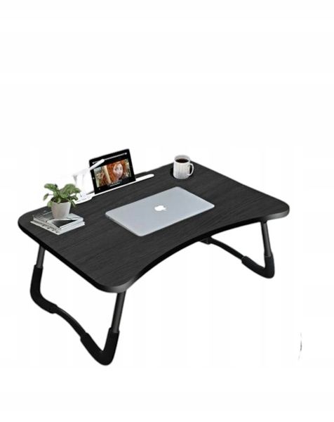 Stolik pod laptopa 60 x 40 cm czarny. zdjęcie 1