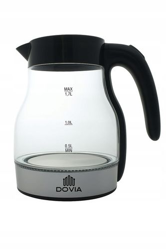 Czajnik Elektryczny Bezprzewodowy Szklany 1.7 L Cichy LED Mocny 2200W Dovia na Arena.pl