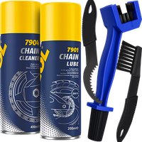 ZESTAW 3 SZCZOTEK SZCZOTKA DO CZYSZCZENIA ŁAŃCUCHA ROWEROWEGO ZMYWACZ SMAR