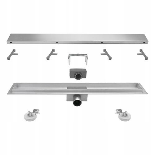 VETTÄ 2w1 ODPŁYW LINIOWY 80cm NISKI SYFON 52mm WYSOKA PRZEPUSTOWOŚĆ na Arena.pl