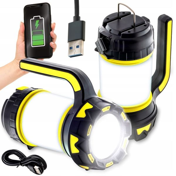 LATARKA LED KEMPINGOWA TURYSTYCZNA BIWAKOWA LAMPA PODRĘCZNA SZPERACZ zdjęcie 1