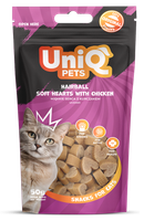 Przysmaki dla kota z kurczakem miękkie serca 50g UNIQ PETS