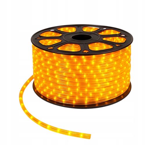 Wąż Świetlny Led Żółty Zewnętrzny Okrągły 360 Świąteczny Cięty na metry na Arena.pl