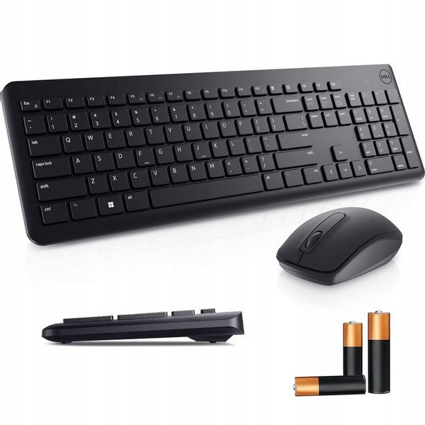 BEZPRZEWODOWA KLAWIATURA I MYSZ DELL DO KOMPUTERA DO BIURA ERGONOMICZNA zdjęcie 1