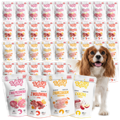 MOKRA KARMA DLA PSA TUFTUF SASZETKA MIELONKA MIX SMAKÓW mięso drób 40x100g