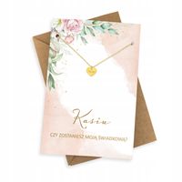 PROŚBA O ŚWIADKOWANIE naszyjnik z grawerem