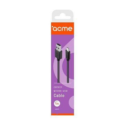 Acme Cable Cb1011 1 M, Black, Micro Usb, Usb A na Arena.pl