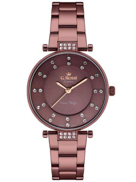 ZEGAREK G. ROSSI - C5131B-2B3 (zg780d) violet + BOX zdjęcie 1