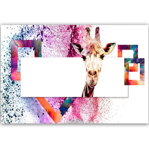 Deco Panel, Ciekawska żyrafa 60x40 na Arena.pl
