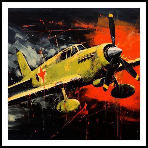 Plakat 100x100cm Barwny Przelot na Arena.pl